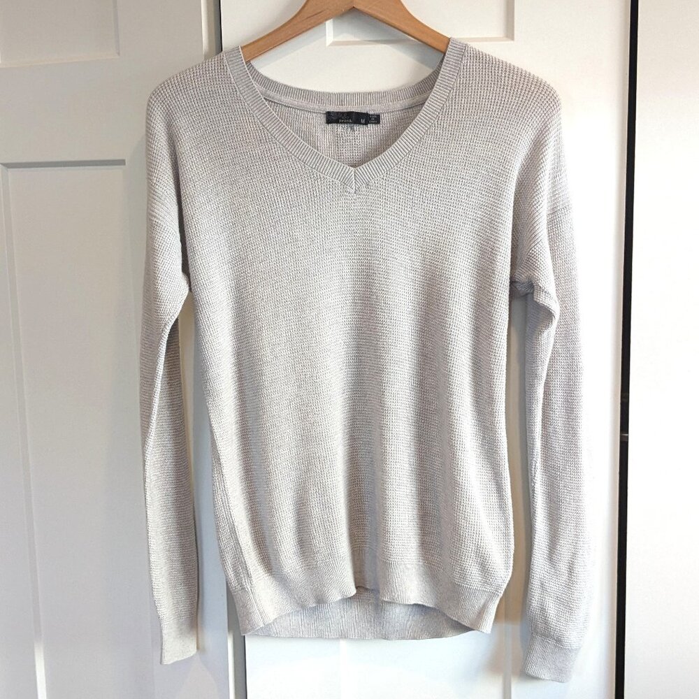 prAna Milani V neck pullover wool blend sweater